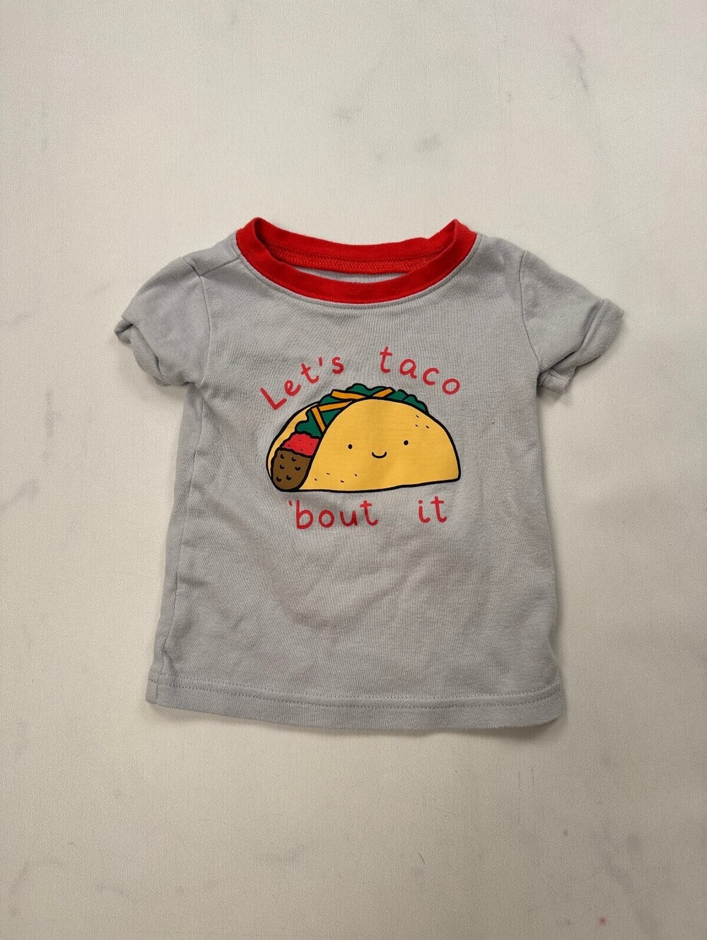 Old Navy Taco Sleep Graphic Tee Dove Gray 2010s Graphic - Boys 6-12M